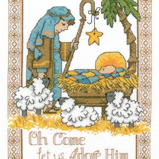 IM2802 Adore Him cross stitch pattern from Imaginating