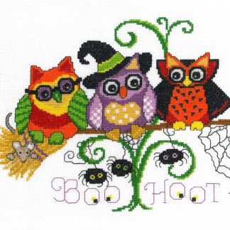 IM2841 Halloween Hoots cross stitch pattern from Imaginating