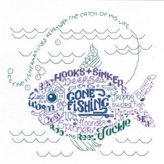 IM2921 Let's Go Fishing cross stitch pattern from Imaginating