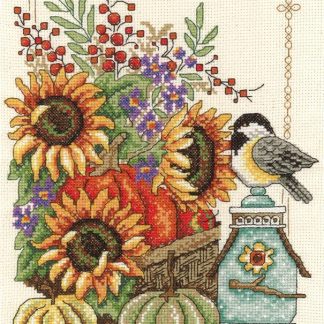 IM2933 Fall Basket cross stitch pattern from Imaginating