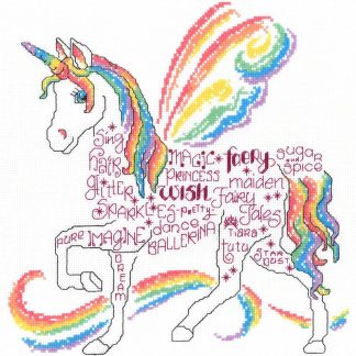 IM2959 Rainbow Unicorn cross stitch pattern from Imaginating