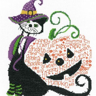 IM2978 Halloween Kit Kat cross stitch pattern from Imaginating