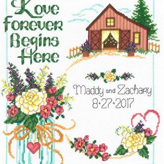 IM2981 Country Wedding cross stitch pattern from Imaginating