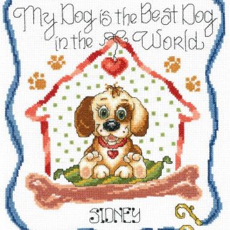 IM2990 Best Dog in the World cross stitch pattern from Imaginating
