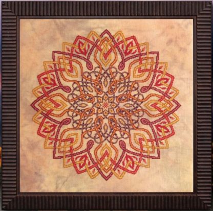 ICC24 Tangled Fire cross stitch pattern from Ink Circles